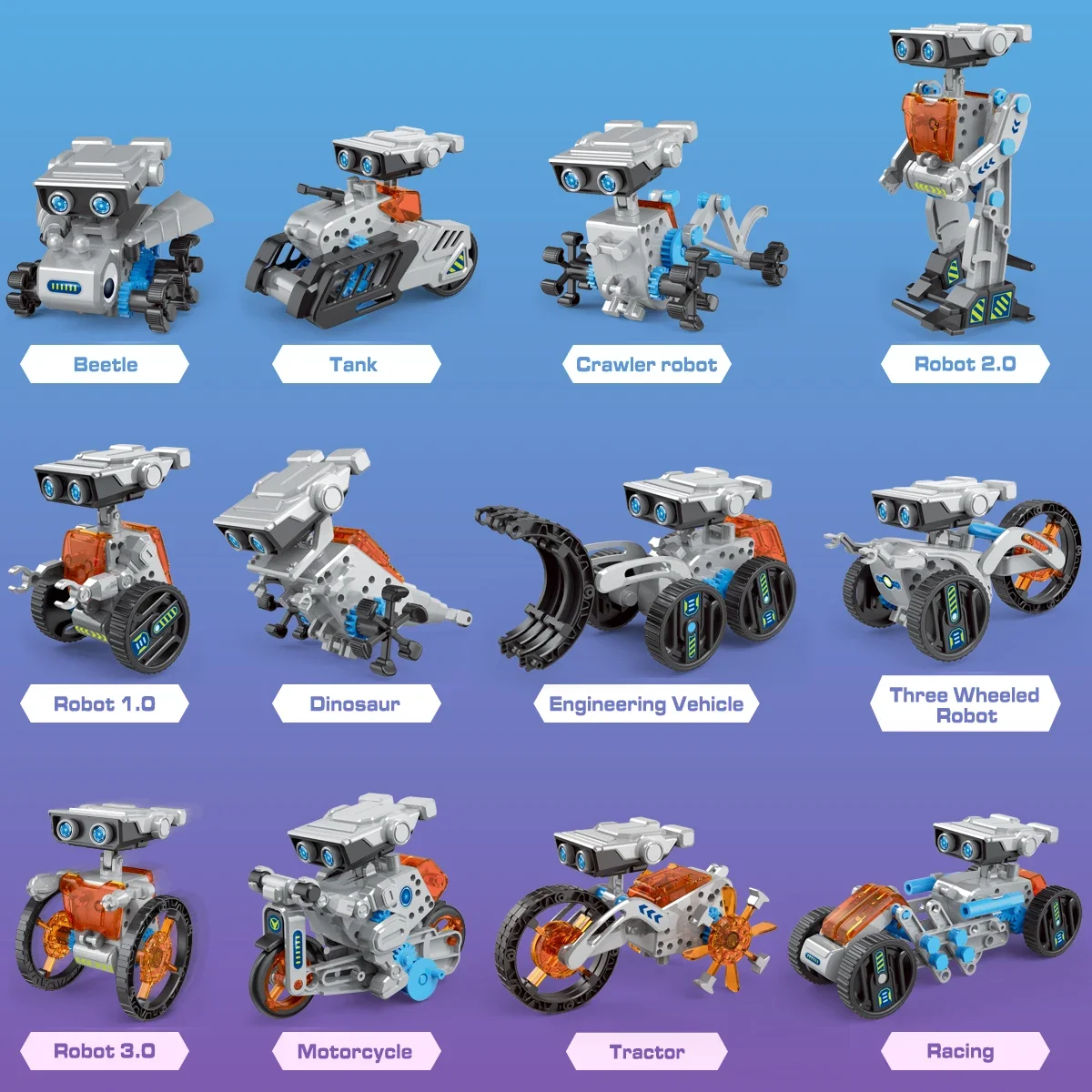 Kit de robot solar educativo con experimentos y montaje manual - imagen 4