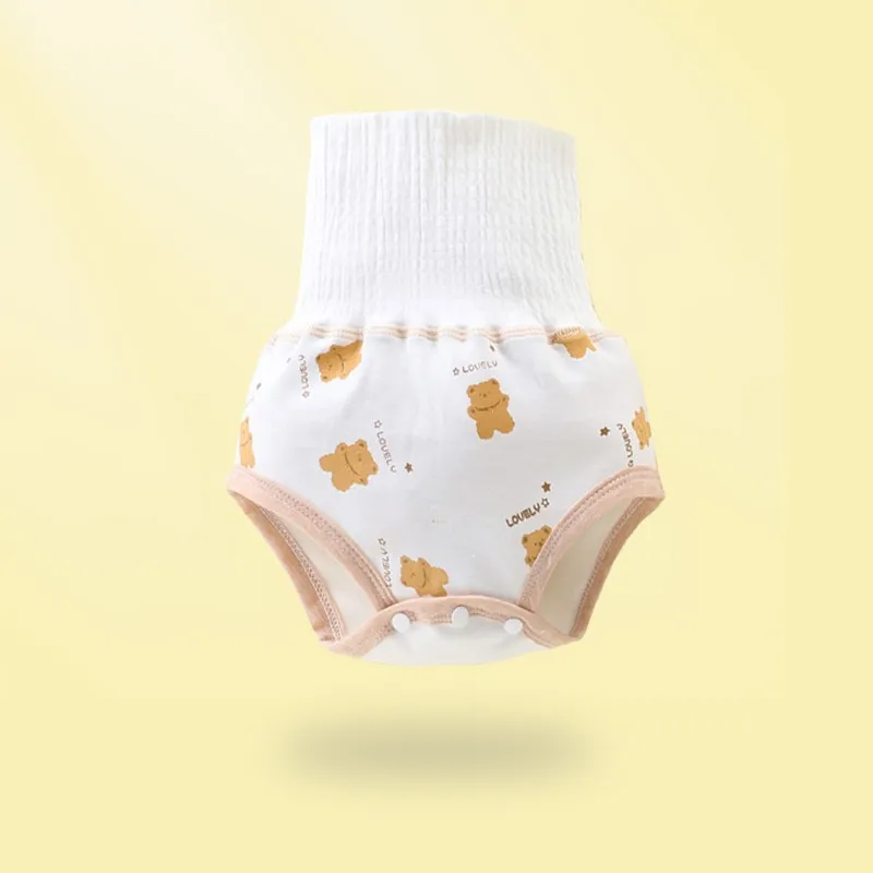 Pantalones entrenamiento bebé con protección del vientre algodón - imagen 5