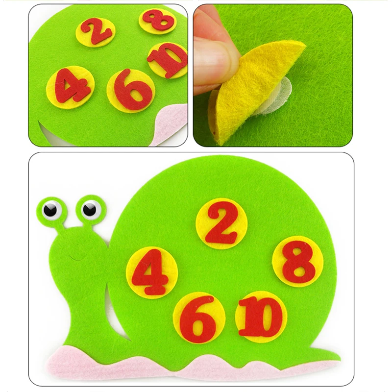 Juego de contar de fieltro no tejido para sumas y restas - imagen 2
