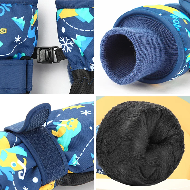 Guantes de esquí infantiles – Impermeables y cálidos - imagen 5
