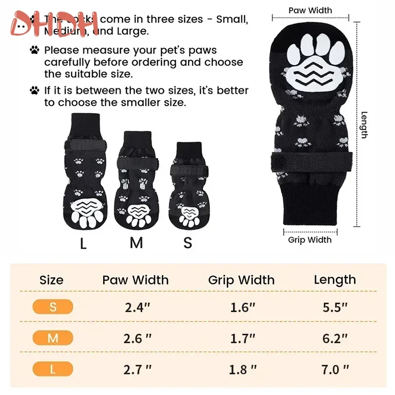 Calcetines antideslizantes para perros – Tracción mejorada y confort adaptable