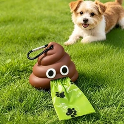 Dispensador portátil de bolsas para excrementos de perro resistente