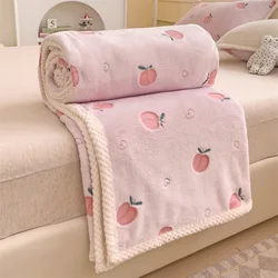 Manta de bebé de vellón suave para carrito y cuna