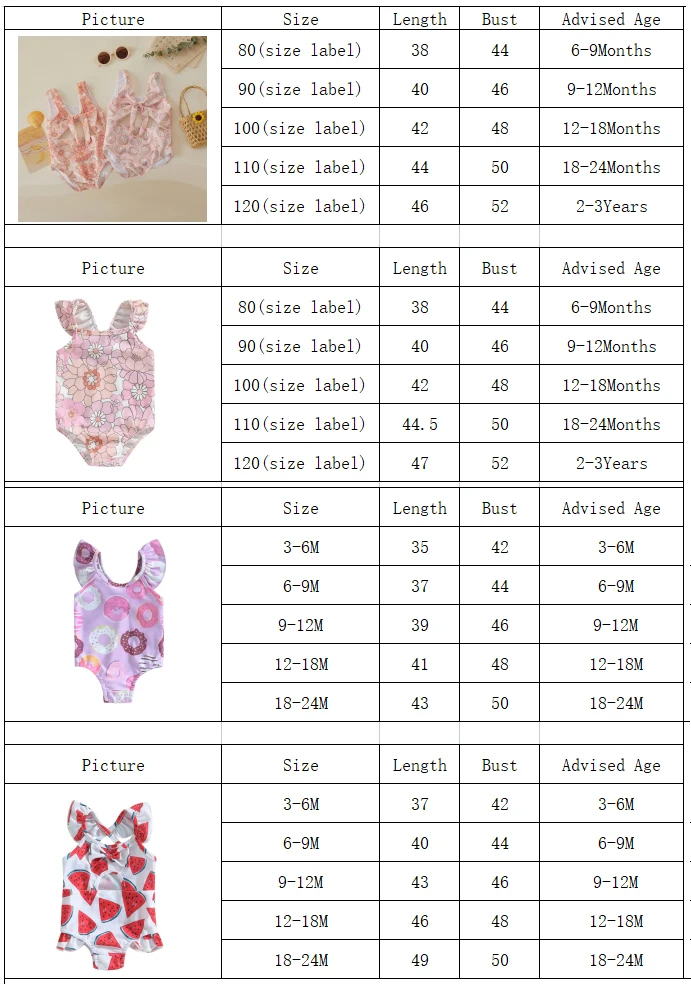 Bañador floral infantil con conchas