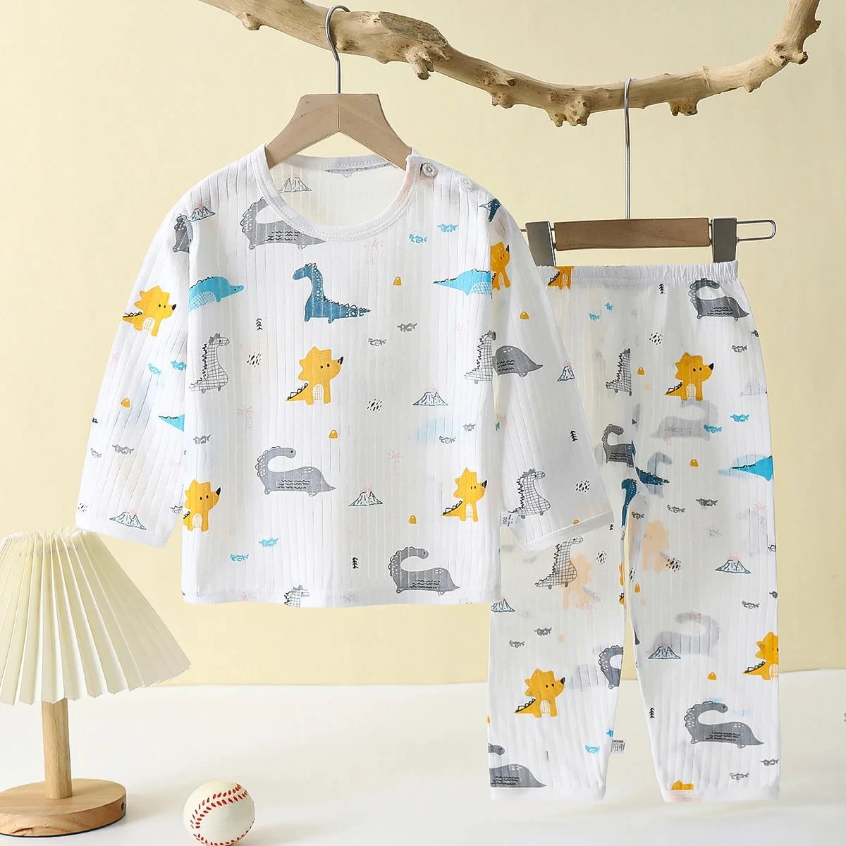 Pijama con estampado de ositos pastel