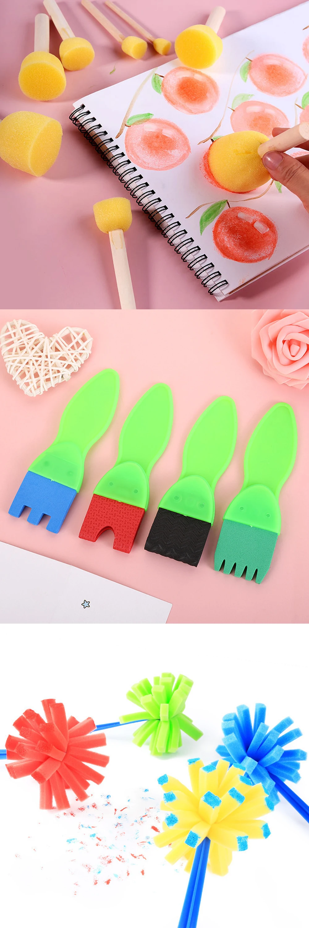 Rodillos con formas para estampación creativa
