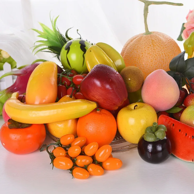 Mini frutas y verduras de juguete para manualidades infantiles - imagen 4
