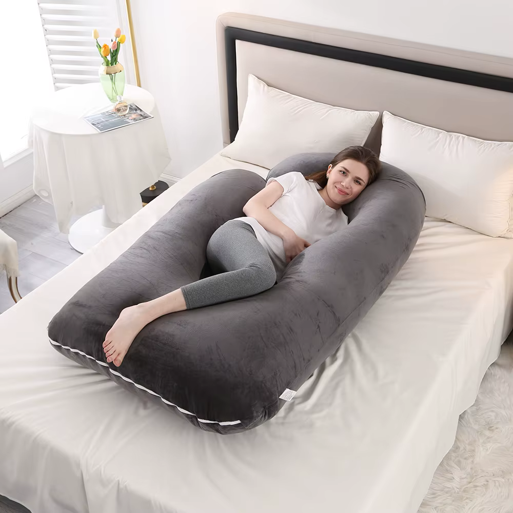 PANGDUBE Almohada embarazo forma G algodón para cintura - imagen 2