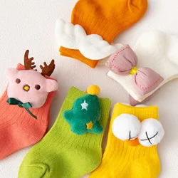 Calcetines suaves de algodón con dibujos para bebé