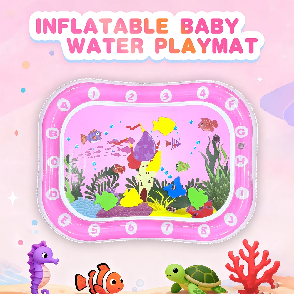 Esterilla de juego acuático inflable para barriga de bebé - imagen 3