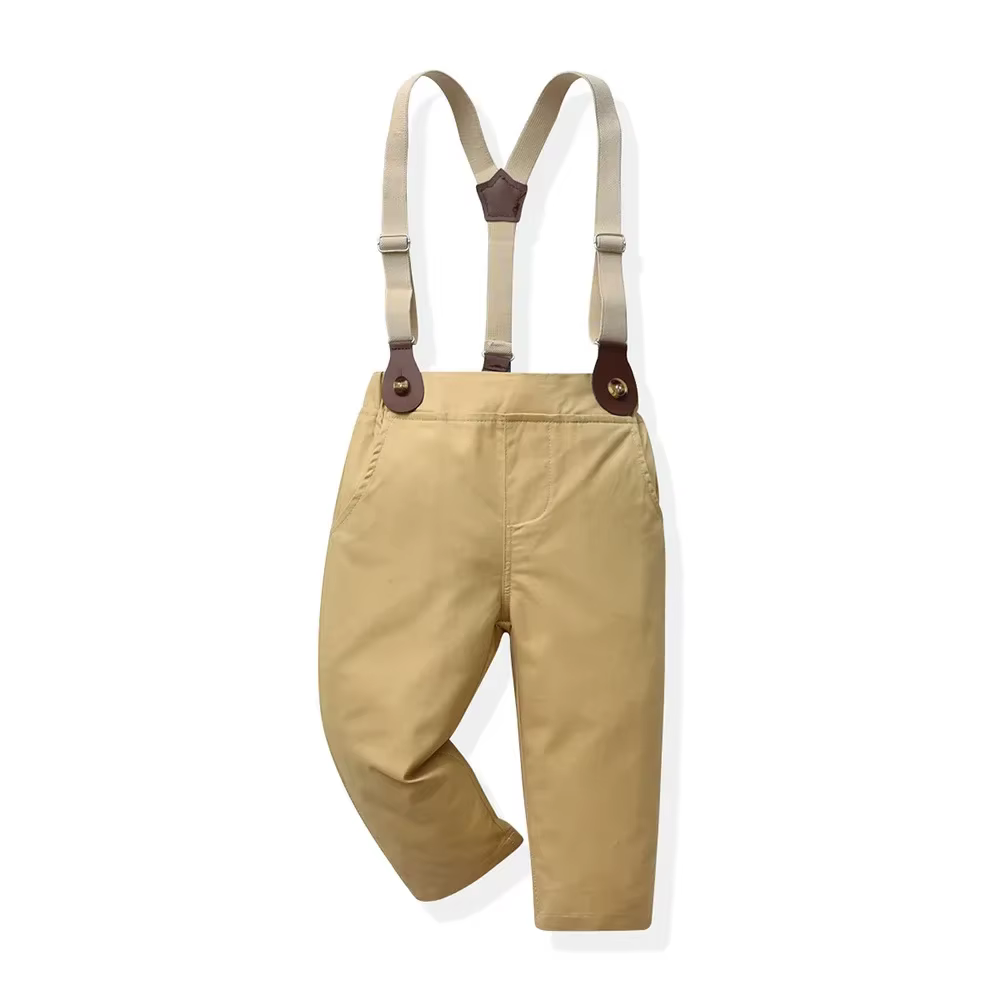 Conjunto infantil de tirantes con camisa manga larga para niño - imagen 3