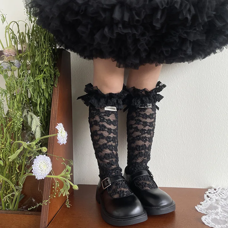 Calcetines de verano con encaje y volantes elásticos finos - imagen 3