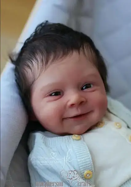 Kit de muñeca reborn Sebastian para manualidades con cuerpo de tela - imagen 2
