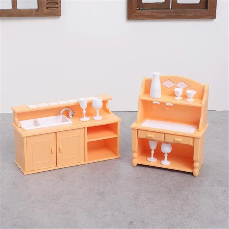 Mesa de cocina en miniatura con conjunto de accesorios