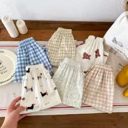 Pantalones harem de verano holgados y ligeros para niños