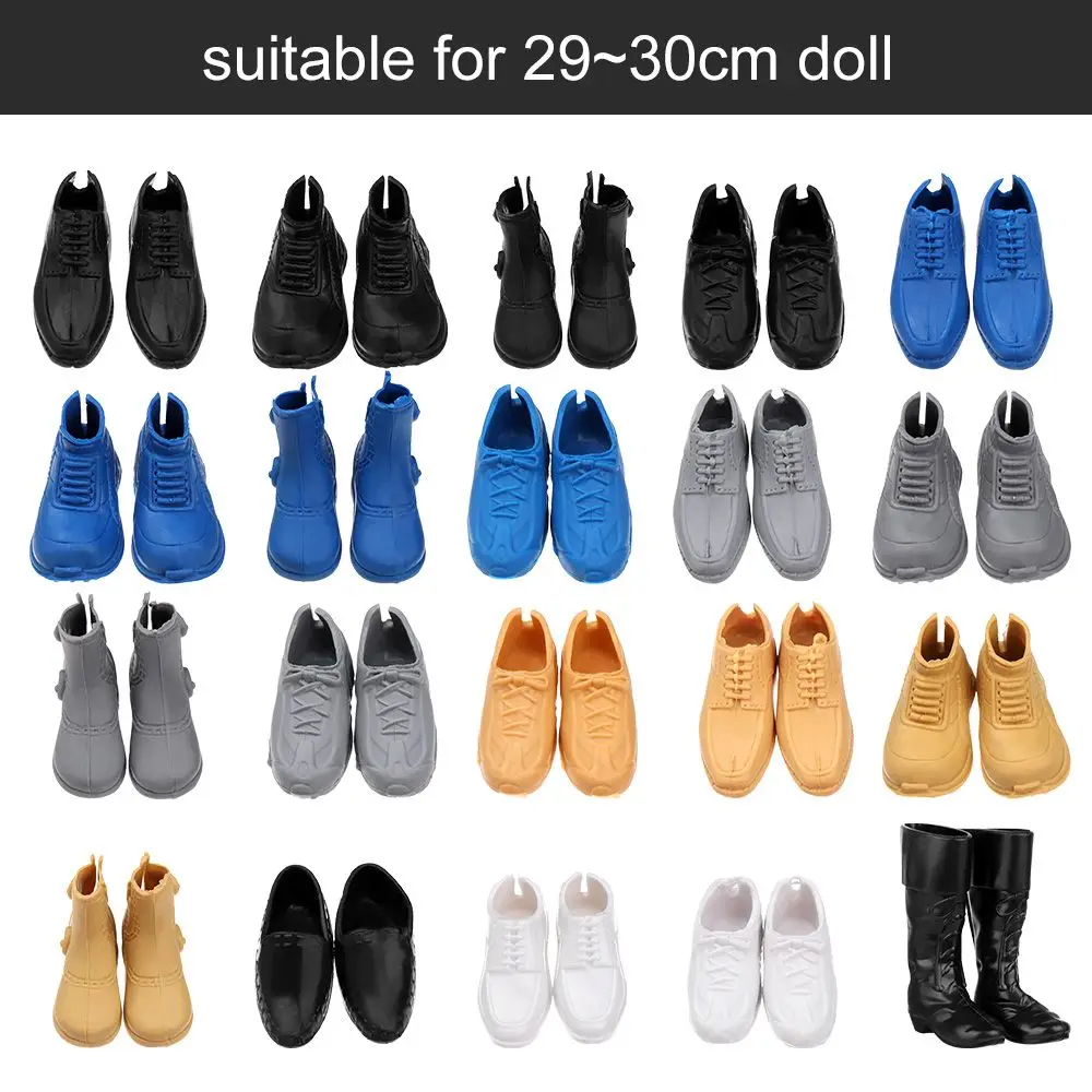 Zapatos de muñeca masculina estilo bota
