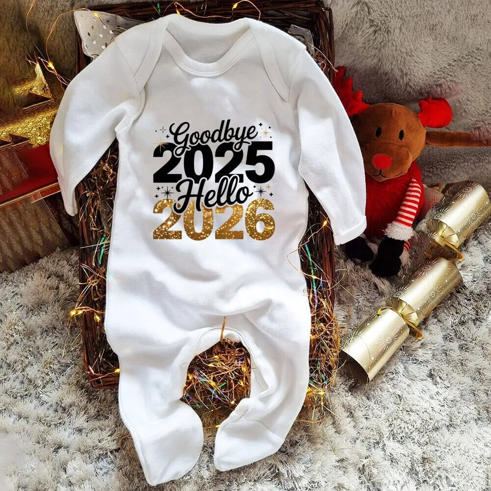 Babygrow pelele de bebé invierno Mi primer traje de dormir para fiesta - imagen 3