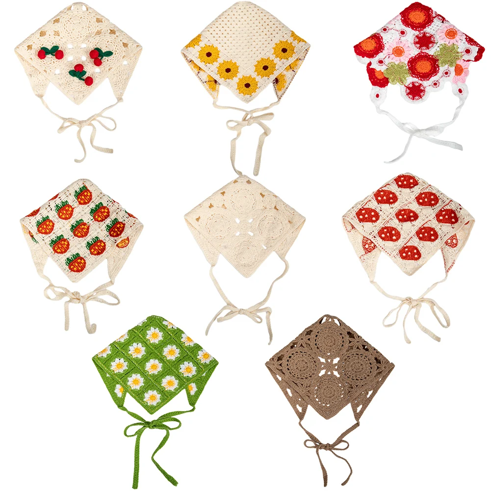 Turbante niña ganchillo vintage – Bandana pelo suave - imagen 2