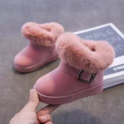 Botas invierno cálidas cómodas piel niños niñas
