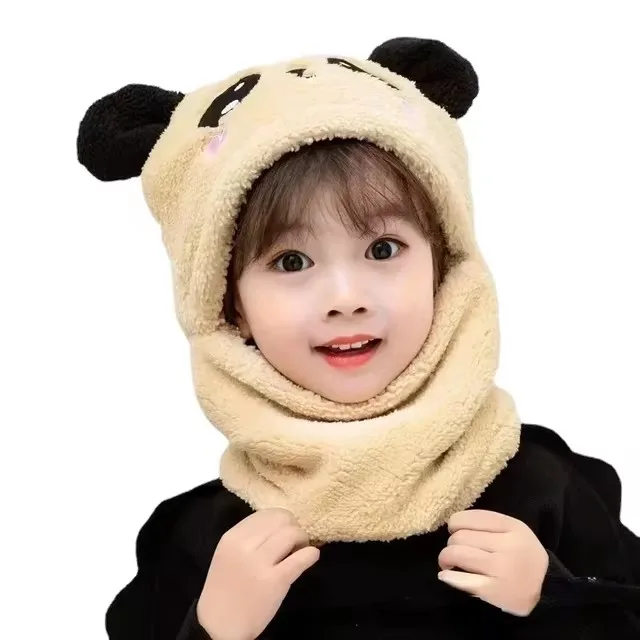 Detalle de gorro de lana para niños