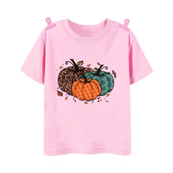Camiseta Halloween niño – Estampa calabaza otoñal
