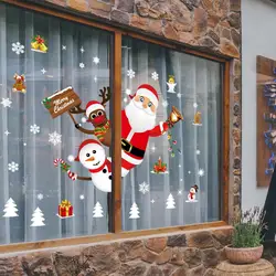 Pegatinas navideñas para ventanas y paredes – Decoración festiva infantil