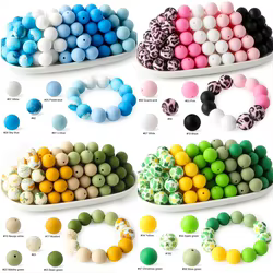 Cuentas de silicona multicolores para pulseras infantiles