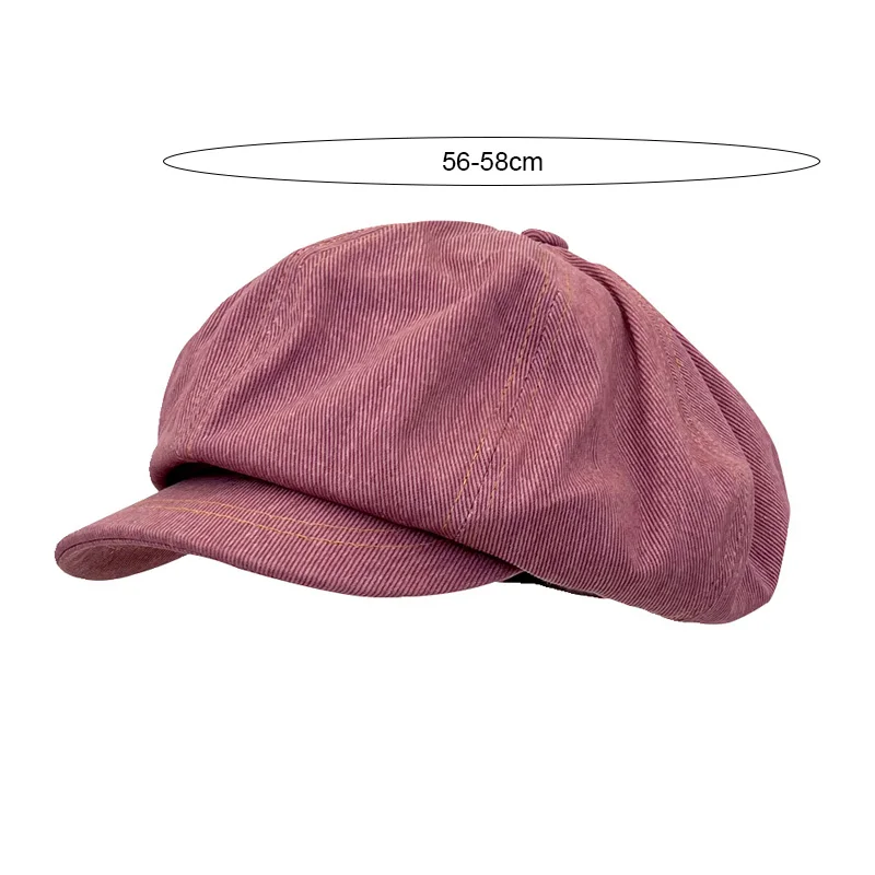 Gorra newsboy para niña en primavera estilo retro liso - imagen 2