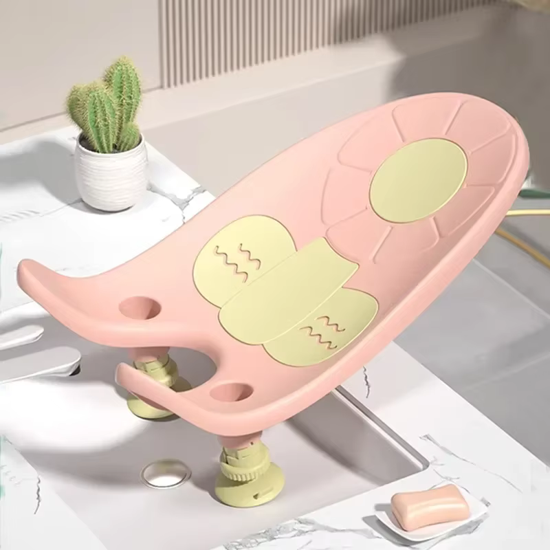 Soporte para bañera bebé multifunción con alfombrilla antideslizante