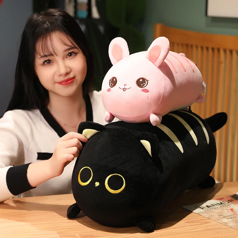 Peluche almohada con forma de pan para gato y conejo suave - imagen 3