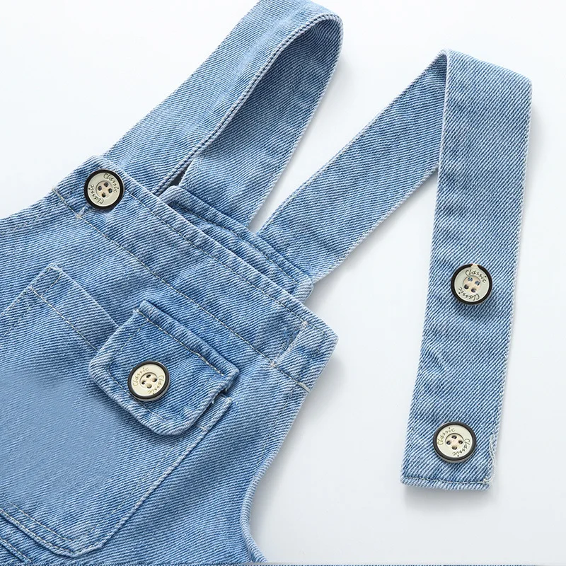 MILANCEL Mono de mezclilla para niñas – Casual suelto veraniego - imagen 2