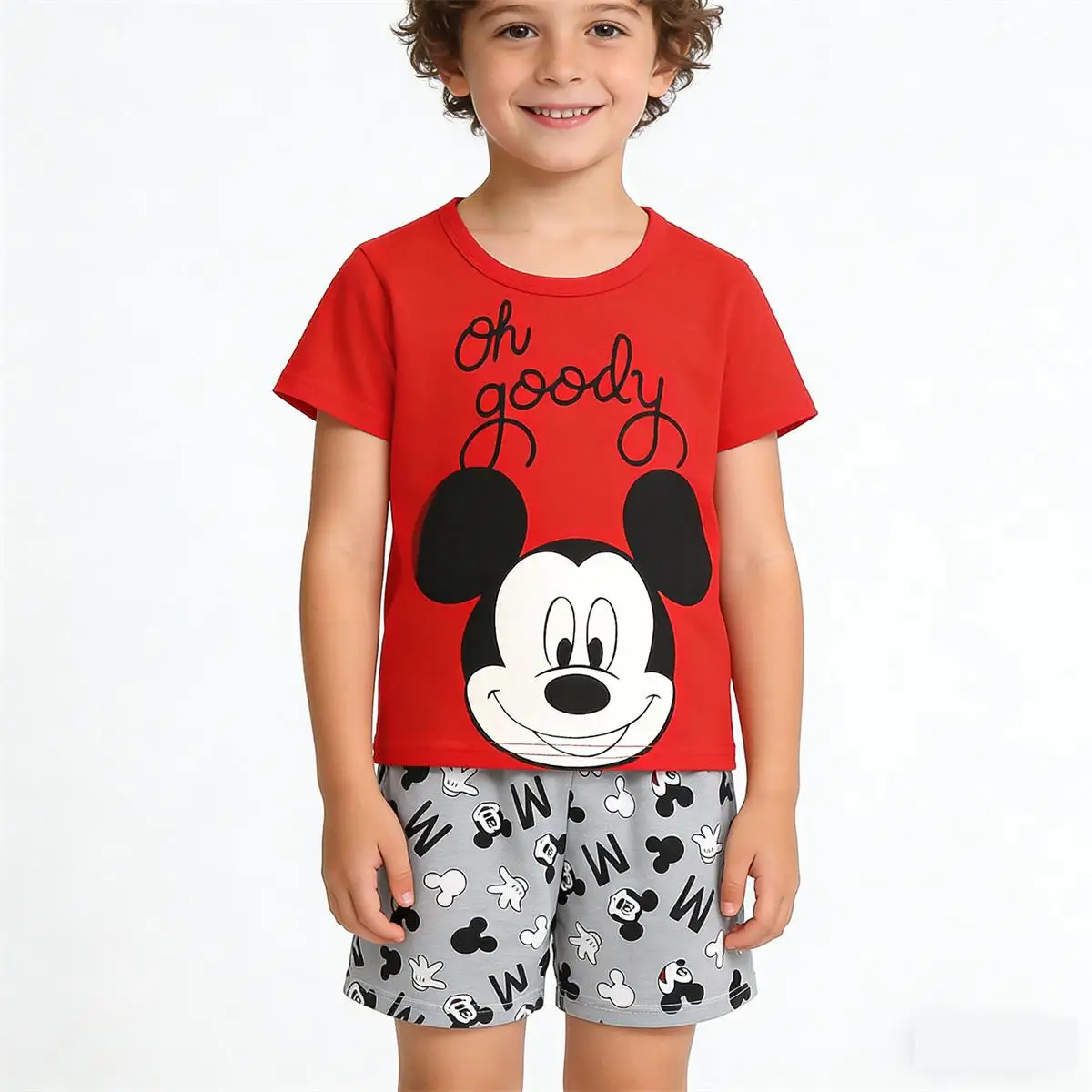 Conjunto de dos piezas: camiseta de manga corta y pantalón corto