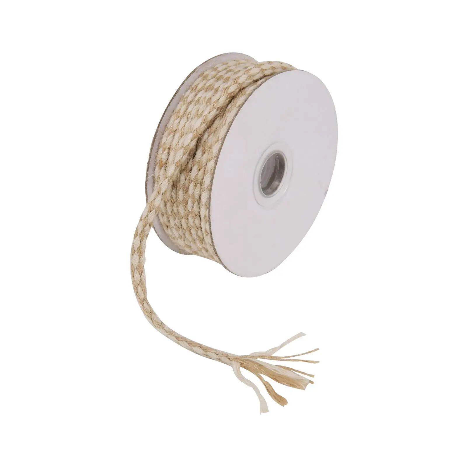Cordel de algodón amarillo-blanco para decoración navideña del hogar - imagen 2