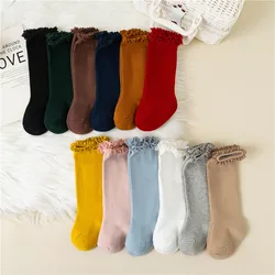 Calcetines con volantes para niñas encaje y algodón suave 0-5 años