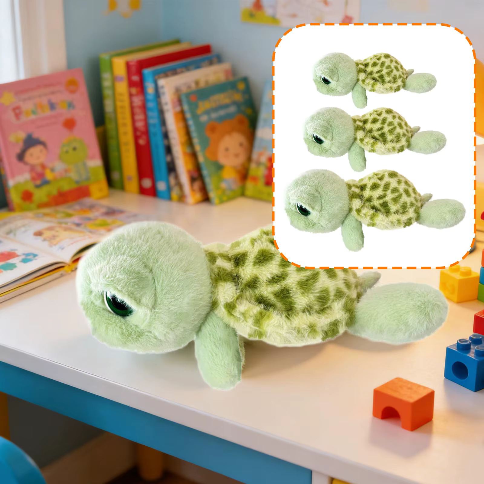 Peluche tortuga cojín almohada animal suave para niños - imagen 2
