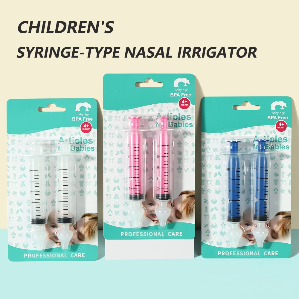 Aspirador nasal para bebés con jeringa de lavado nasal - imagen 2