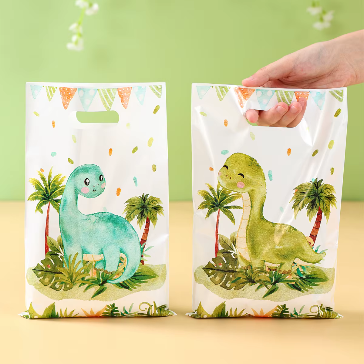 Bolsas de regalo con dinosaurios para cumpleaños infantiles - imagen 4