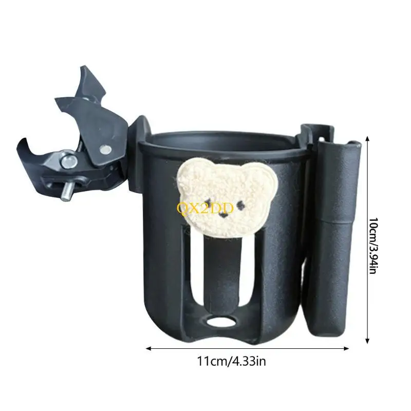QX2D portavasos para carrito con soporte montado y diseño de oso - imagen 5