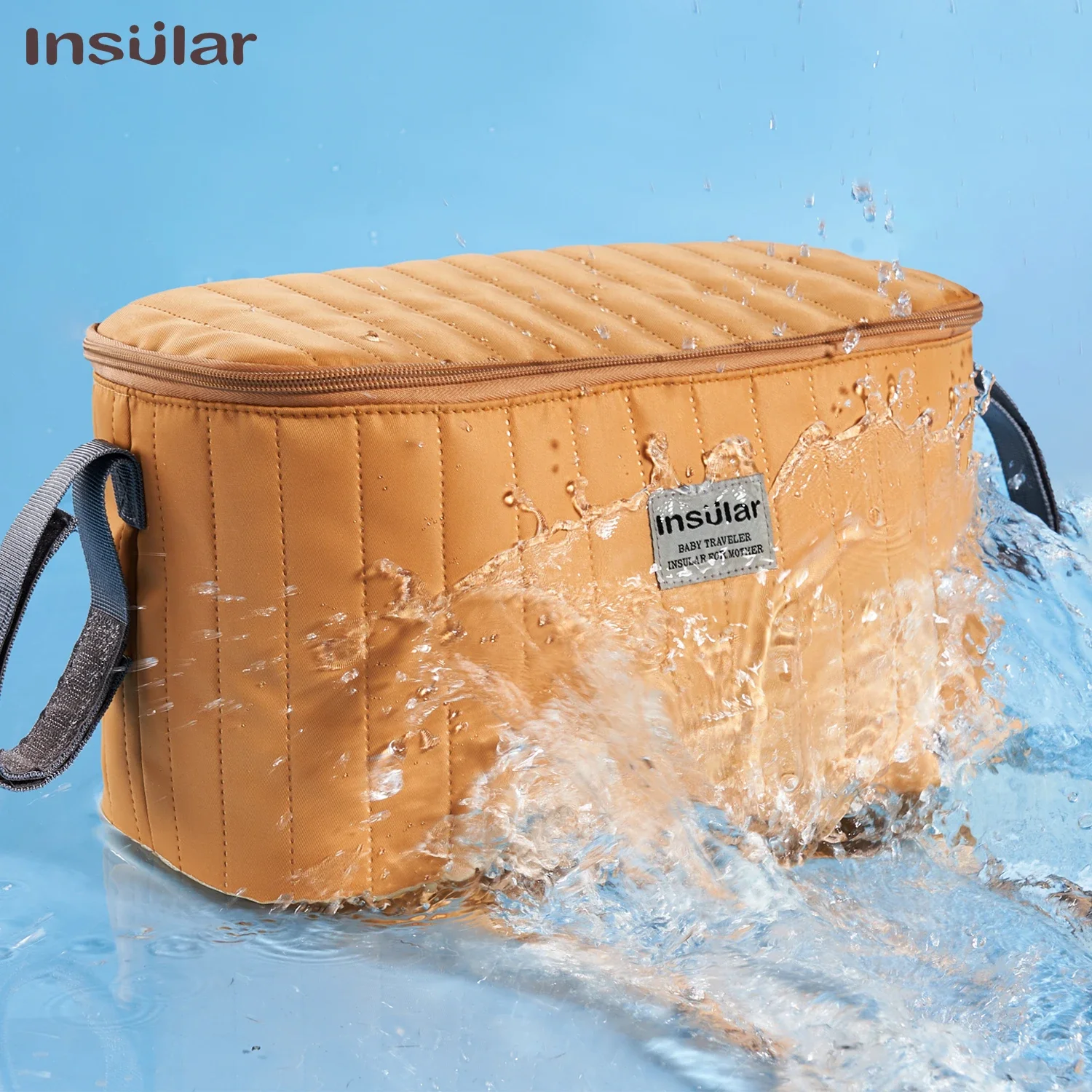 Bolsa de pañales impermeable para cochecito, gran capacidad - imagen 2