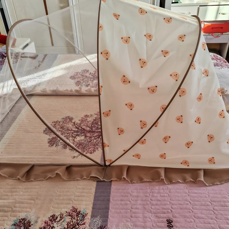 Mosquitera cuna bebé recién nacido sin fondo, plegable - imagen 3