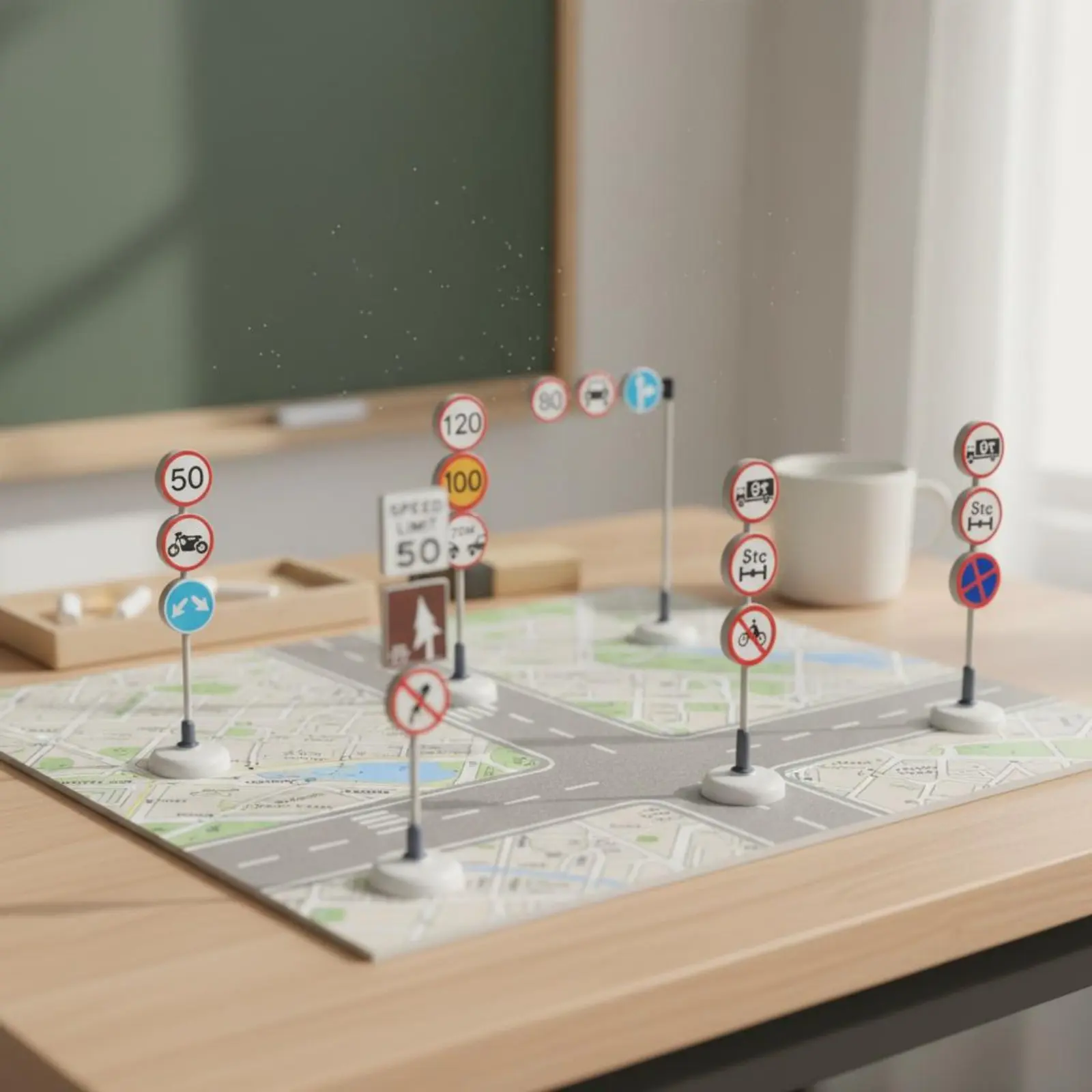 Señales de tráfico en miniatura para juegos creativos infantiles - imagen 4