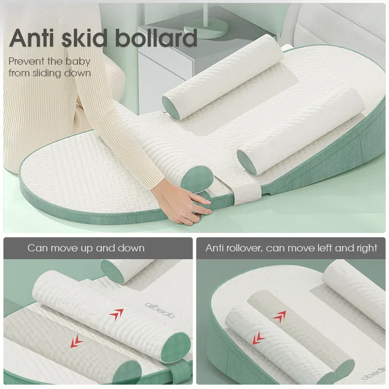 Almohada de lactancia antisaliva ajustable para recién nacido - imagen 4