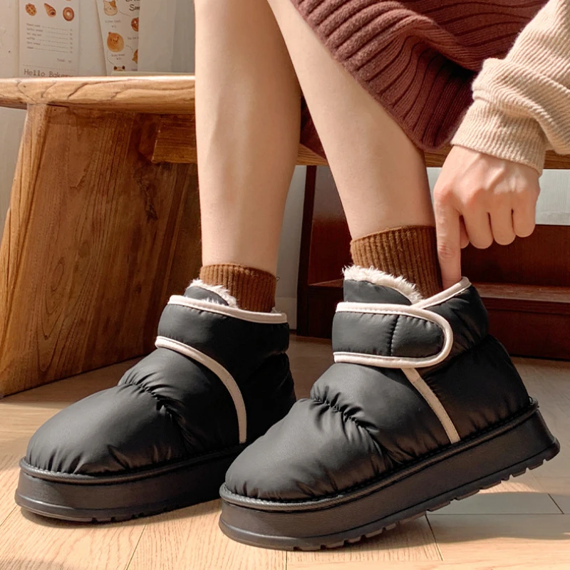 Zapatillas de casa de felpa antideslizantes de invierno unisex - imagen 3