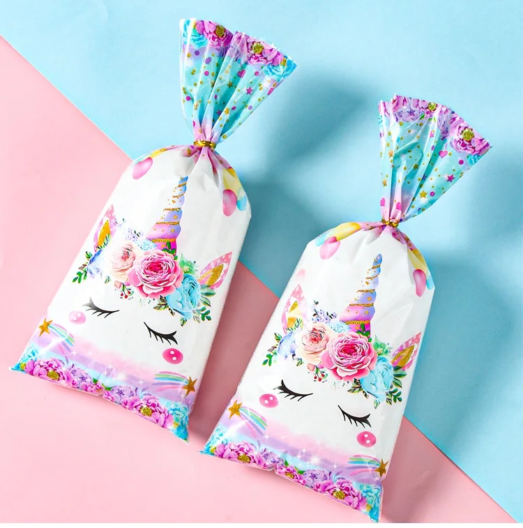 Paquete de bolsas de unicornio para dulces