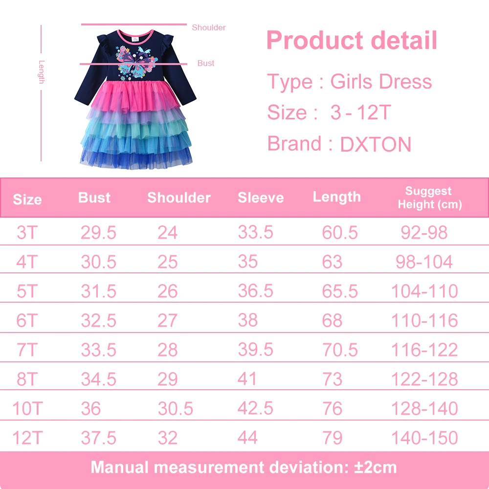 Vestido estampado con mariposas y volantes