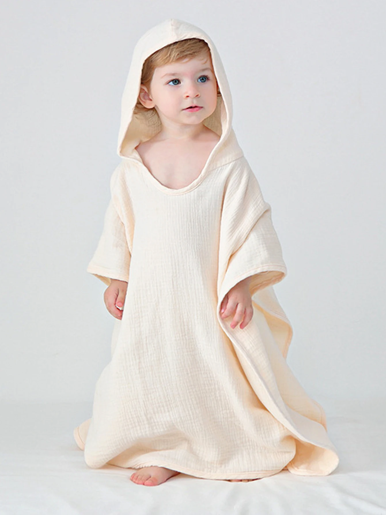 Capa de toalla con capucha suave para niño