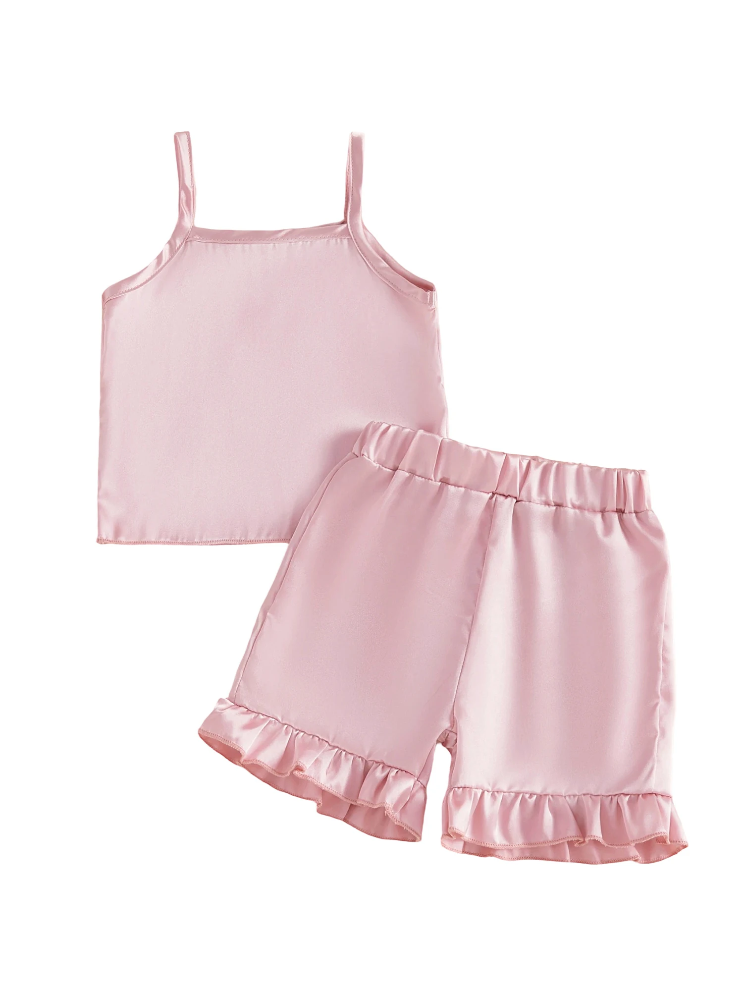 Vista del conjunto con camiseta sin mangas y shorts