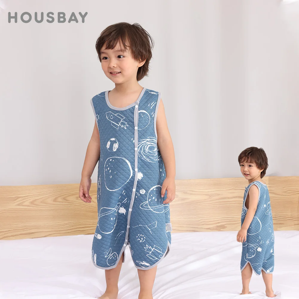 Pijama sin mangas infantil arcoíris – Algodón para niños 1-3 años - imagen 2