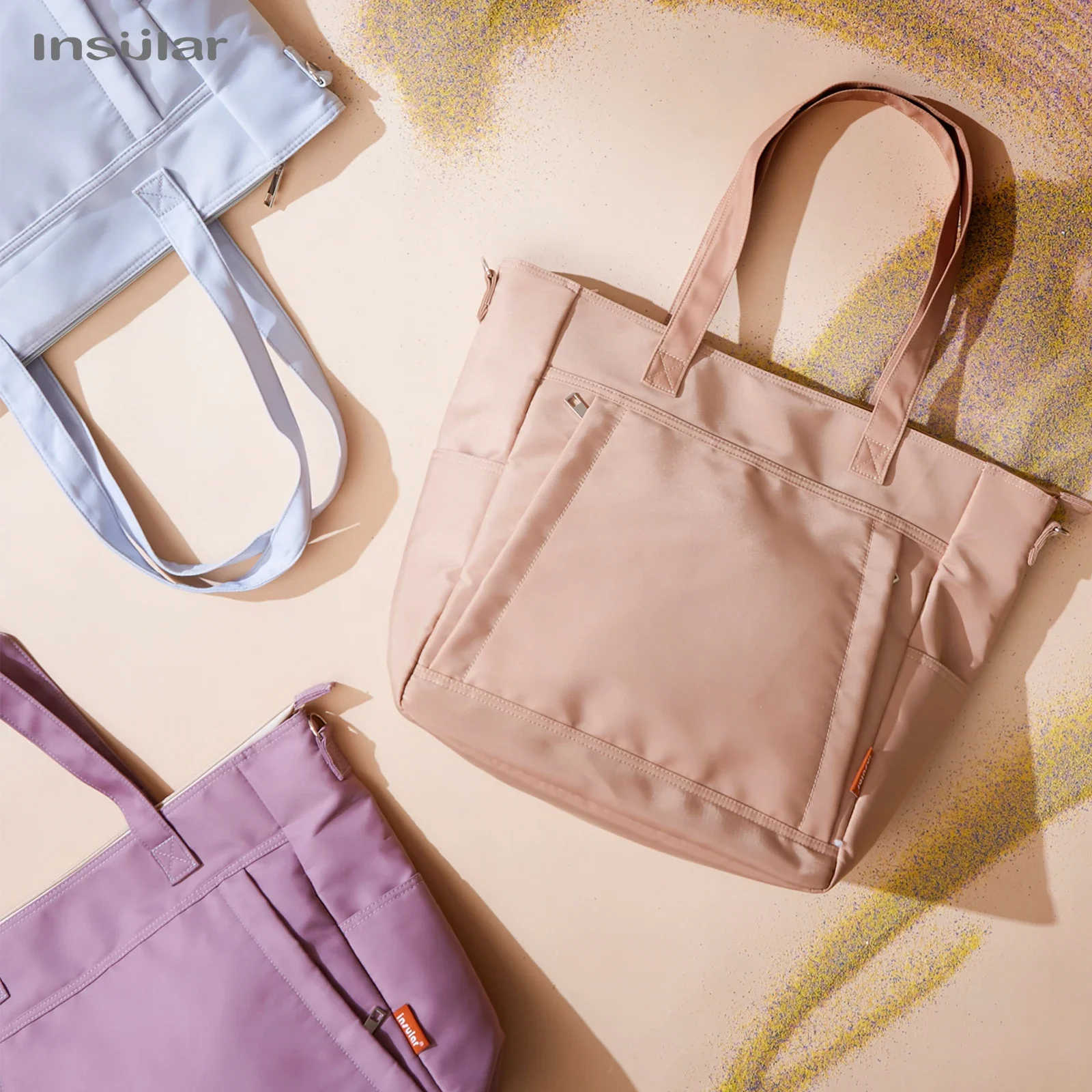 Bolso de pañales INSULAR impermeable de gran capacidad para viaje - imagen 4