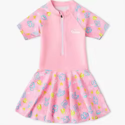 Traje de baño princesa para niñas con estampado veraniego bonito